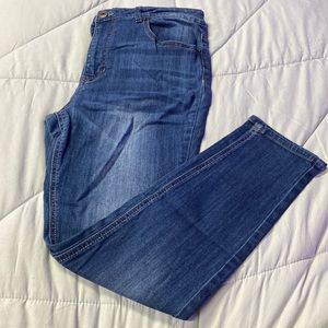 Brand Rule 21, Size 14S, High Rise Jeans, Color Dark Blue